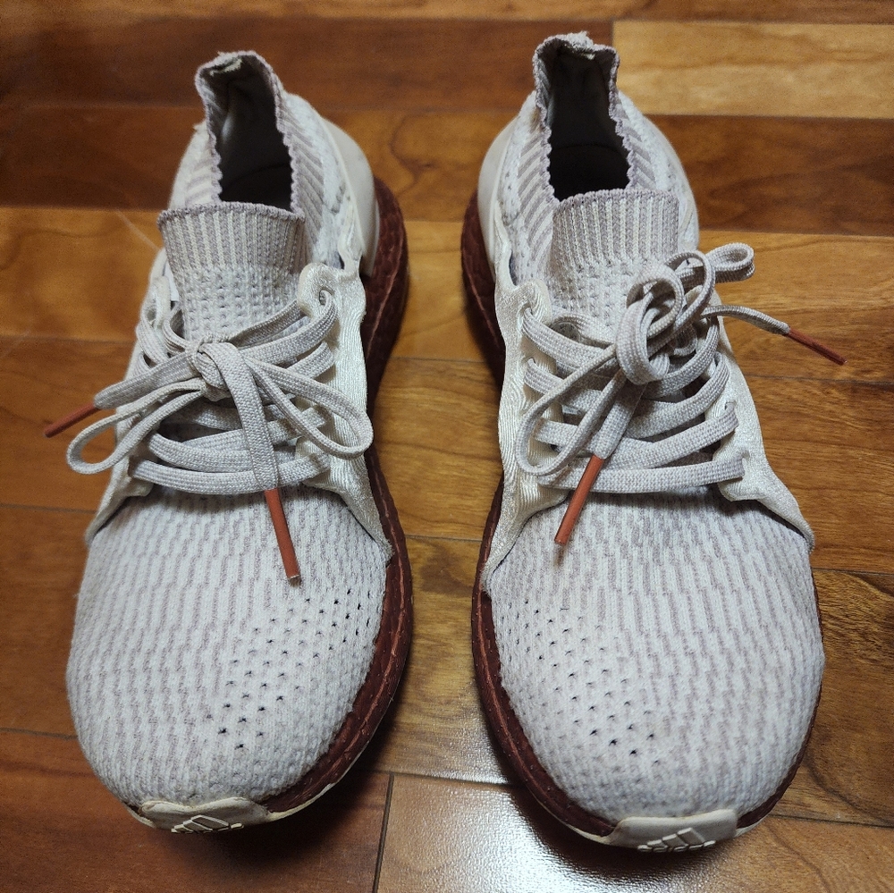 Adidas Womens Ultra Boost X Limited White Running Shoes Sneakers 